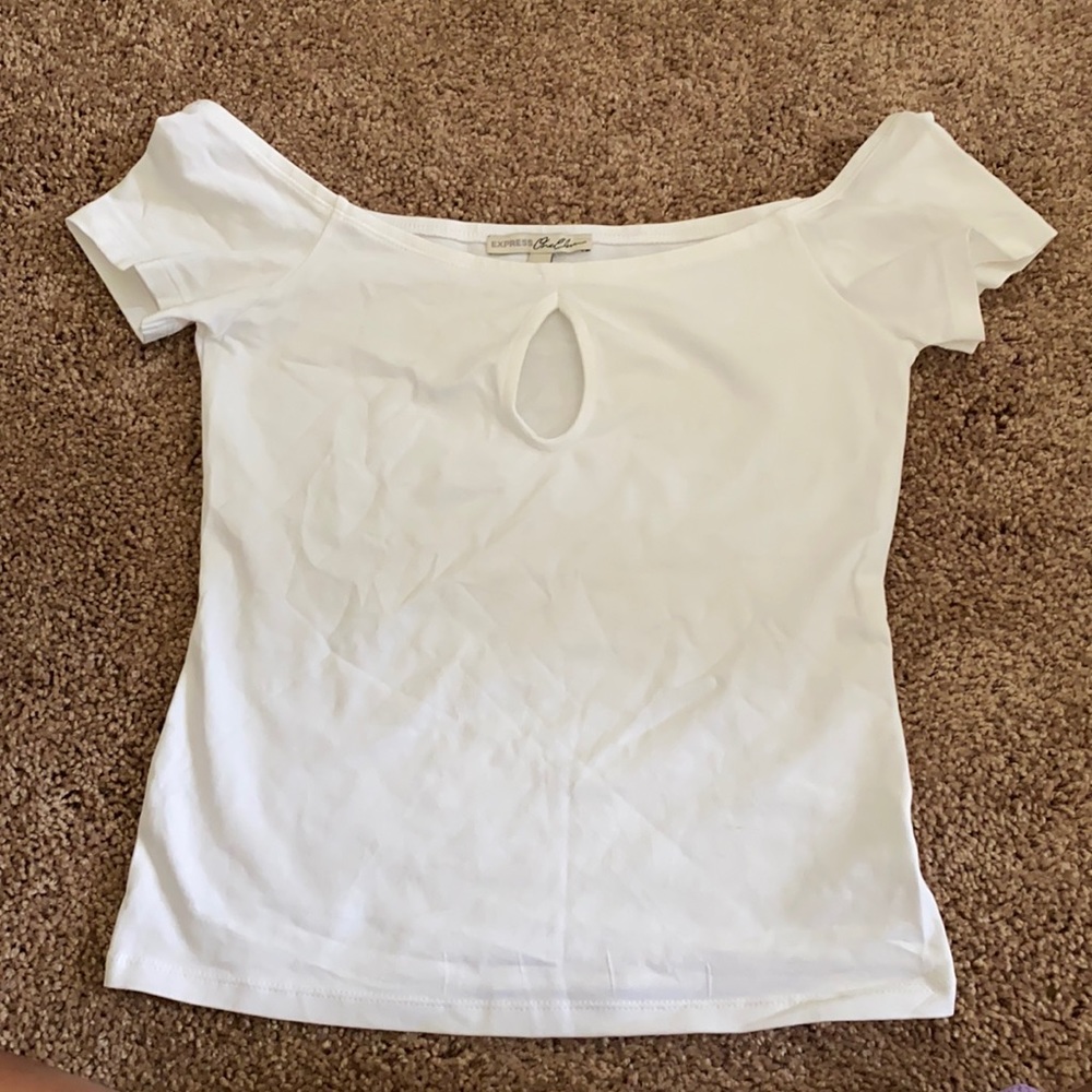 Express One Eleven Off the Shoulder Top